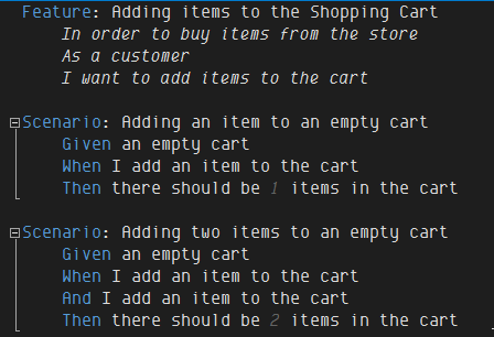 Shopping Cart Feature
